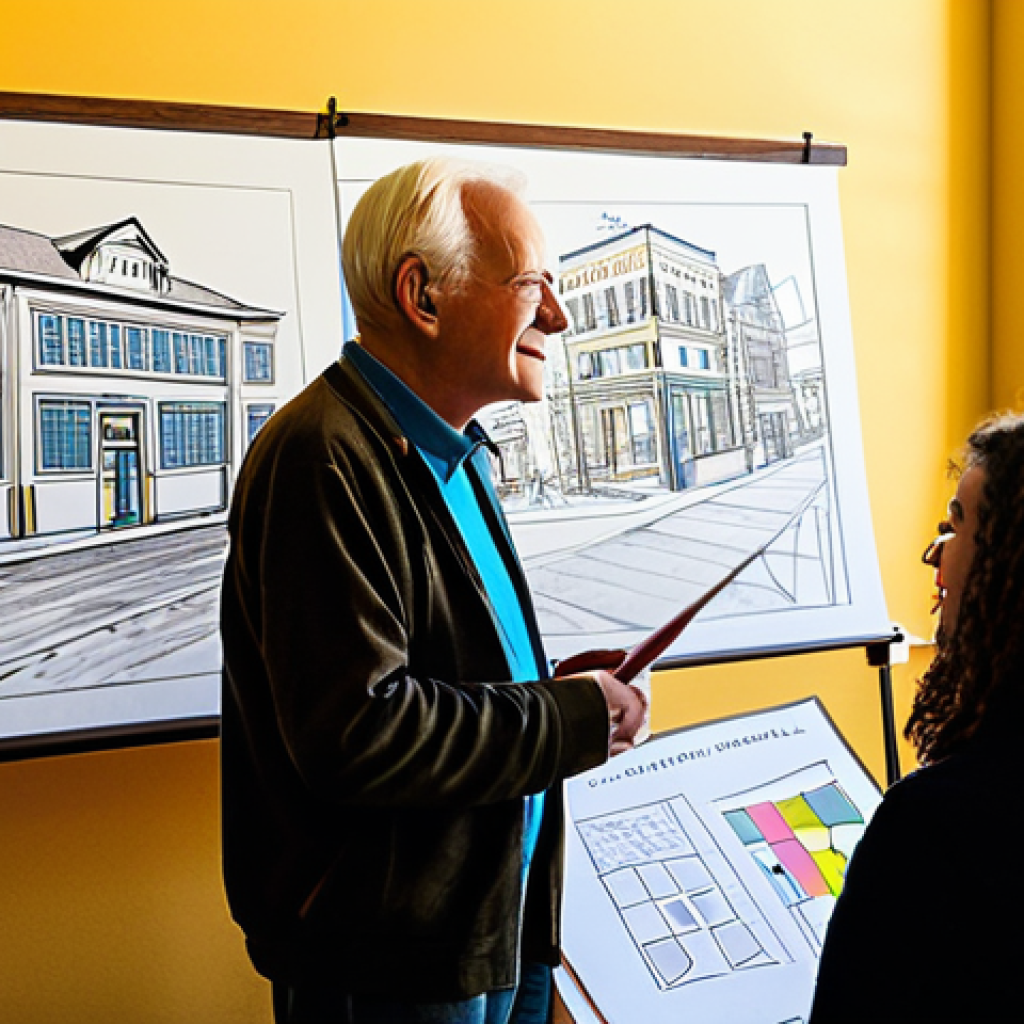 부족한 지역 자원을 활용한 정체성 강화 - **Prompt:** A vibrant community visioning workshop in a sunlit town hall. Residents of diverse ages ...