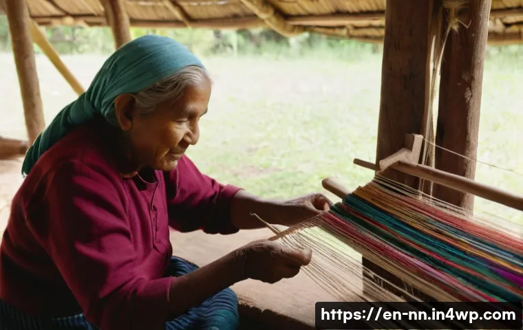 문화유산 보존과 지역 정체성 - **Prompt:** "A close-up, warm-toned photograph capturing the weathered, skillful hands of an elderly...